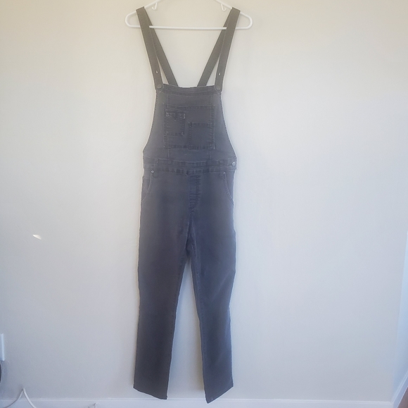 Free People Black Washed Denim Overall - Picture 3 of 8